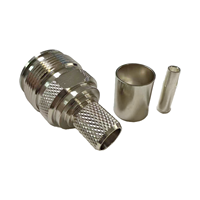 Direktverkauf ab Werk Mini DIN 4.3-10-C-K7 Koaxialstecker RF Mini DIN 4.3-10 Buchsenstecker Crimp RG8 RG213