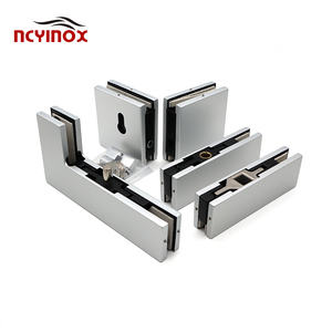 Accesorios de puerta de vidrio de China, accesorio de parche de abrazadera de vidrio de esquina superior, accesorio de parche <span class=keywords><strong>L</strong></span> - Product Image 3