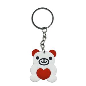 Porte-clés créatif et mignon pour couple, cœur rose en PVC imprimé UV, Saint-Valentin, mariage, petit cadeau, porte-clés, pendentif en stock - Product Image 5
