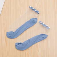 Fasion Cristal Bas Nouveau Style Transparent Sheer Chaussettes pour Femmes Cristal Dentelle Crew Perle Chaussettes