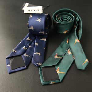 Corbata de diseñador para hombre, bordado de animales, corbatas de ocio de negocios, corbata británica de abeja pequeña, decoraciones para traje de boda para hombre, corbatas - Product Image 3