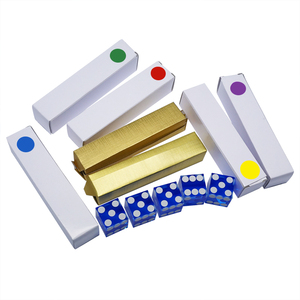 Acrylic 19mm lớp serialized thiết lập của Casino craps xúc xắc Bộ 5 với dao cạo cạnh sắc nét màu đỏ, màu xanh, màu xanh lá cây, màu tím, màu vàng - Product Image 6
