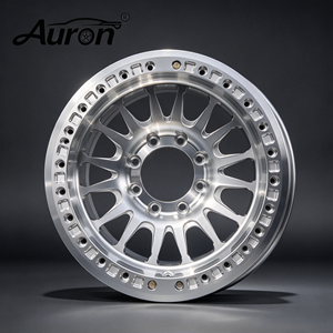 ล้อแม็กซ์อะลูมิเนียมอัลลอย Auron ขนาด 5.25x17 สีดำเงา แบบหล่อขึ้นรูปชิ้นเดียว สำหรับรถยนต์นั่งส่วนบุคคล ล้อฟอร์จ ล้อใหม่ ล้อแบบ OE - Product Image 1
