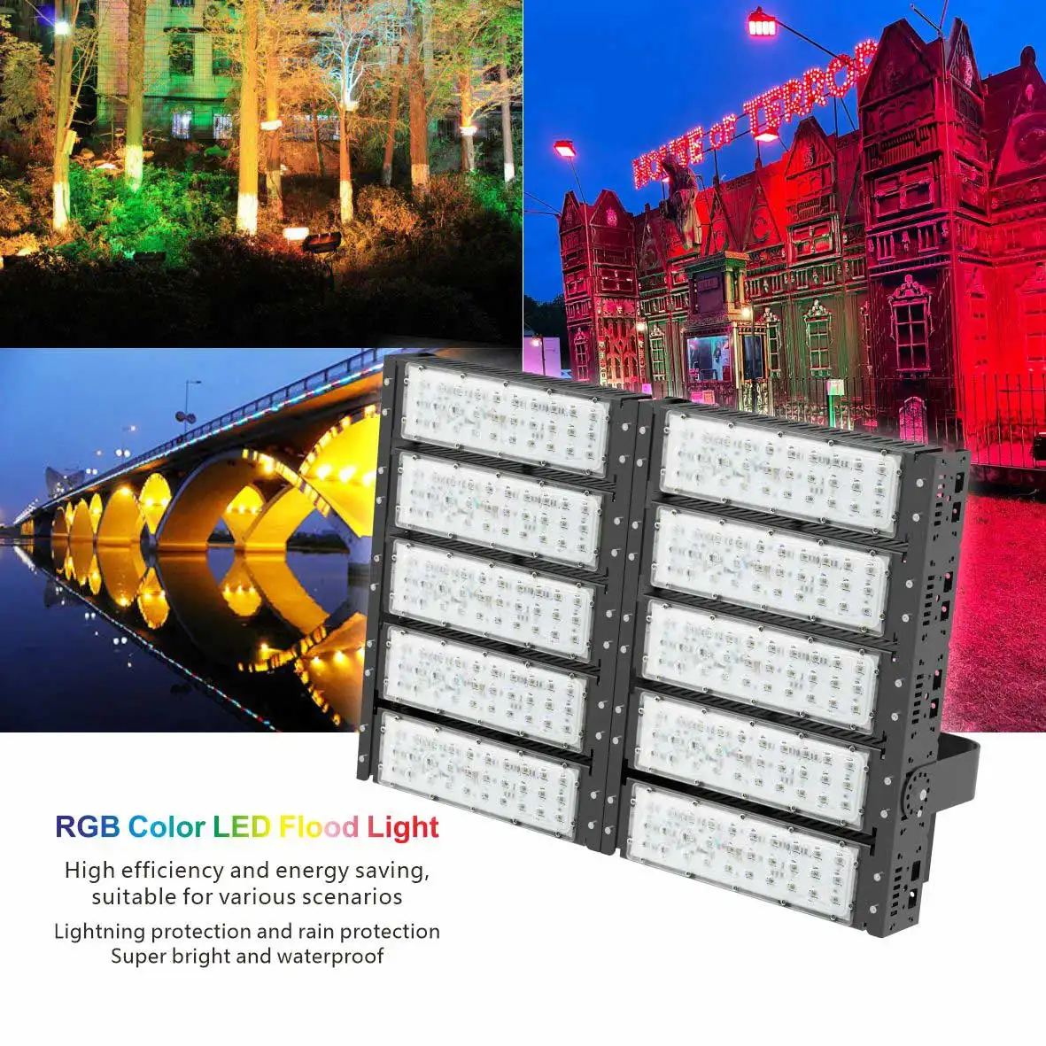 Led Light Flood Aglare High Lumen Outdoor 500W Stadium Led Light Led Stadium Dmx512 Flood Light For Sport Court