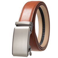 Ceinture pour homme Ly36-8088, fabrication sur mesure, boucle automatique en alliage, ceintures pour homme en cuir véritable, ceintures de luxe en cuir véritable pour homme