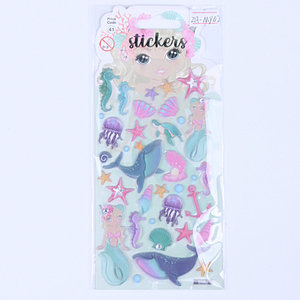 Adesivi decorativi per Computer per telefono cellulare divertenti simpatici animali da cartone animato farfalla unicorno ricompensa adesivi gonfi - Product Image 3