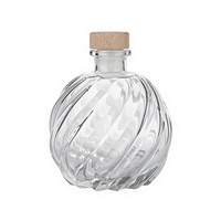 Bouteille carrée classique de 100 ml en verre scellé, fabricant de bouteilles de vin en verre de 100 ml pour l'essence