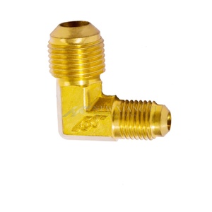 ข้อต่อทองเหลือง JIC 45 ขนาด 1/2"x1/2" ทนทานต่อการกัดกร่อน °   ข้อต่อข้อศอกเกลียว BSPT สำหรับเรือยอชท์ ผลิตในไต้หวัน - Product Image 5