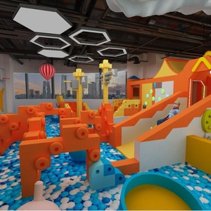 Piccolo dottore personalizzabile per interni/esterni Soft Eva Building Block giocattolo paradiso per bambini scivolo per le attività familiari castello impertinente - Product Image 1