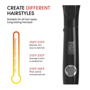 Hot bán tourmaline gốm tráng 360 độ xoay tóc Curler <span class=keywords><strong>LCD</strong></span> hiển thị RV sẵn sàng điện hộ gia đình Xoay Dây - Product Image 5