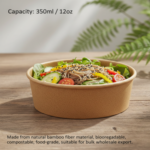 กล่องกระดาษใส่อาหารขายส่ง ทนทานต่อคราบน้ำมัน ป้องกันการรั่วซึม กล่องแบบใช้แล้วทิ้ง สำหรับใส่บะหมี่ ข้าว สลัด ซุป และบรรจุภัณฑ์อาหารจานด่วน - Product Image 4