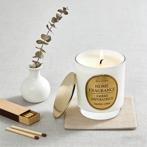 Groothandel Luxe Lege Glazen Cilindervormige Kaarsenpotten met Metalen Deksels in Aangepaste Kleuren, 8oz 10oz 14oz, Ecologisch, Valentijnsdag Massagekaars - Product Image 5