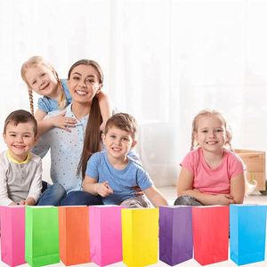 Bolsas de Regalo de Papel Kraft para Fiestas, Bolsitas de Papel para Donuts, Bolsitas Pequeñas para Regalos de Cumpleaños Infantiles, Bodas - Product Image 6