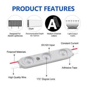 3 Eyes SMD 2835 DC12V LED Module for Alphabet <b>Letter</b> - Product Image 3
