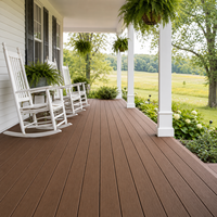 Planches de terrasse en composite WPC pour extérieur, antidérapantes, imperméables, avec finition imitation bois