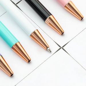 Stylo publicitaire 360 degrés avec logo enveloppant et breloque, film personnalisé imprimé en couleur, stylos par sublimation pour étudiants, papeterie - Product Image 3