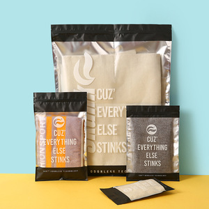 Bolsas de plástico PE con cremallera sellada de tres lados Embalaje de ropa semitransparente para supermercados Exposiciones Stock listo para Centro Comercial - Product Image 1