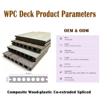 Plancher en composite WPC imperméable et antidérapant, solide/creux, haute résistance, 140*22mm, pour extérieur, jardin, terrasse, hôtel