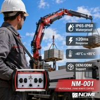 Télécommande industrielle NOMI NM001 pour système hydraulique de grue mobile, pompe à béton, véhicule 12V 24V IP68 OEM ODM