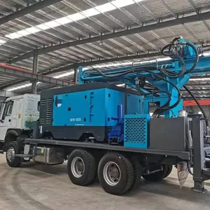 300m DTH Hydraulic Truck Mounted Water Well Drilling Rig with Air Compressor