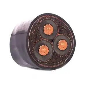 YJV22/ZR YJV22 12/20KV Núcleo de cobre XLPE Cinturón de acero aislado Cable de alimentación ignífugo con revestimiento de PVC blindado