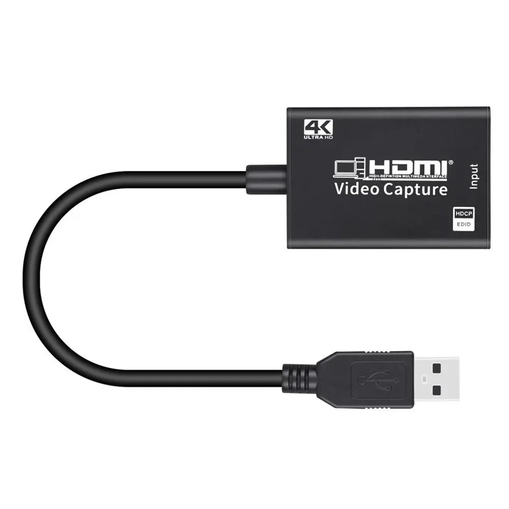 4K HDMI видеокарта потокового видеозахвата VHS Плата захвата USB 3,0 карты захватчик коробка для PS4 игры DVD Камера