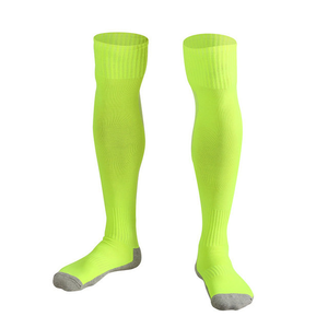 Chaussettes <span class=keywords><strong>de</strong></span> football longues en tissu éponge pour hommes, à compression, avec grip, personnalisables, pour le sport - Product Image 2