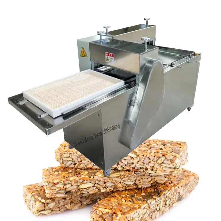 Nougat Lini Produksi Sticky Candy Butter Cereal Rice Bar Pemotong Kue Keju Keras Pembuat Blok Mesin Pemotong Kacang