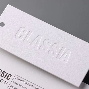 Etiquetas para colgar ropa personalizadas, venta al por mayor, papel especial, impresión a presión, etiqueta para colgar, impresión por puntos universal, etiqueta para colgar - Product Image 2