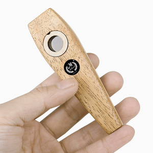 Ensemble Kazoo en bois facile à <span class=keywords><strong>apprendre</strong></span> Flûte Instrument d'<span class=keywords><strong>harmonica</strong></span> simple pour guitare Yukri Accompagnement - Product Image 1