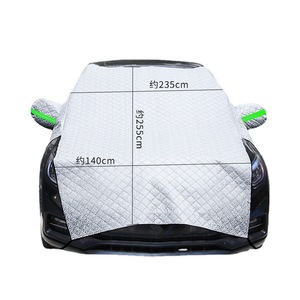 Couverture de pare-brise en aluminium pour voiture, anti-givre, épaisse, protection universelle pour temps froid - Product Image 5