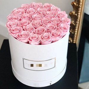 Fiori conservati rotondi su misura del fiore di rosa di infinito su misura rosa reale a forma di cupola all'ingrosso - Product Image 6