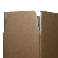 Entrega Rápida de Productos Congelados, Fruta Fresca, Papel de Aluminio Impermeable, Cartón Corrugado Aislado, Laminación Mate con Relieve