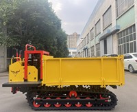 Mini camion diesel chinois à chenilles en caoutchouc CE/EPA 1-10 tonnes, chargeuse compacte, véhicule de déblaiement agricole et de jardinage, direction à gauche