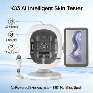 180 °   Escáner facial completo con IA para análisis de piel, máquina analizadora de 17 problemas cutáneos con pantalla táctil - Product Image 4