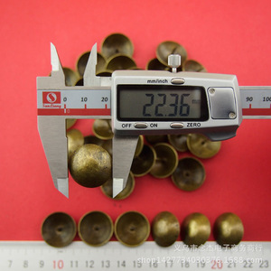 Clous décoratifs antiques 23x15mm en bronze massif pour portes en bois - Product Image 1