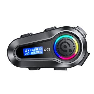 Casco de Motocicleta con Bluetooth y Walkie Talkie, Batería de 1000 mAh, Soporte Dividido para Auriculares, Ajuste de Fábrica, Gran Venta - Product Image 1