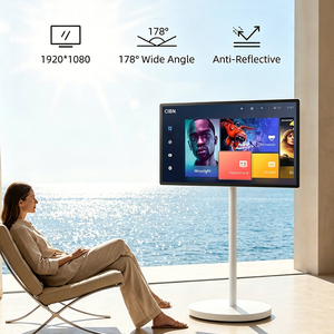 Pantalla Táctil Inteligente Móvil de 32 Pulgadas, Pantalla Publicitaria con Batería, Android 14, Monitor Táctil Incell, Gráficos Animados 1920x1080 - Product Image 5