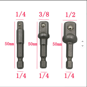 Bộ chuyển đổi mũi khoan có cán lục giác 1/4 inch, 3/8 inch, 1/2 inch bán chạy nhất với thanh nối dài dành cho máy khoan tác động - Product Image 2