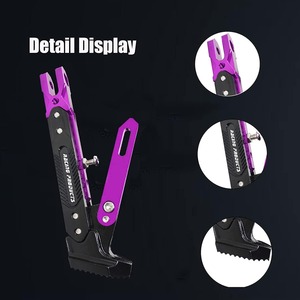 Support de réglage universel CNC en aluminium pour béquille latérale de moto et scooter, accessoires de moto modifiés - Product Image 2