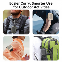 Haut-parleur portable à clip ultra-léger 80g, couleur personnalisée, entièrement étanche IP67, BT 5.3, pour la randonnée, le kayak, les activités de plein air
