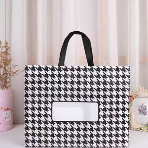 Sacs tissés personnalisés en gros avec motif rayé, écologiques, non-tissés, à poignées, réutilisables pour les promotions - Product Image 2