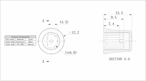 X121 X120 X190 X119 Accessoire de bouton électronique pour produits électroniques, Bouton de mixage DJ, Capuchon de bouton universel, Accessoire de dispositif - Product Image 2