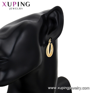 99338 <span class=keywords><strong>Xuping</strong></span> 2019 Joyería de Moda al por Mayor, Pendientes de Cobre Ecológico con Baño de Oro de 14K para Mujer - Product Image 6