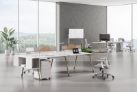Sistema de Cubículos Modulares para Oficina, Fácil Instalación, Escritorio Moderno, Muebles para Proyectos Comerciales