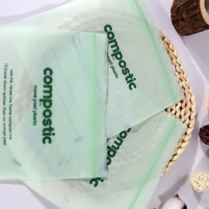 Venta caliente respetuoso con <span class=keywords><strong>el</strong></span> medio ambiente suave moldeo por soplado logotipo personalizado éxito global estilo de vida más verde compostable biodegradable PLA bolsas de plástico - Product Image 1