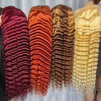 Perruque sans colle 360 en cheveux humains 100% naturels, 34 pouces, densité 200, ultra-lisse, avec dentelle frontale HD transparente 13x6 13x4, brésilienne pour femmes