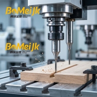 BoMeiJK Fraise droite anti-brûlure TCT à 2 dents et hélice de 45°, sans traces de brûlure, pour le travail du bois, en carbure, avec support ODM/OEM