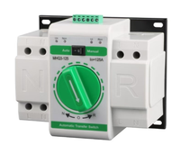 Interrupteurs de transfert automatique double alimentation HOQele 4P Din Rail ATS PV Inverter, type PC, 63A 100A 125A, capacité de coupure 10kA