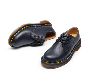 Zapatos de <span class=keywords><strong>vestir</strong></span> de <span class=keywords><strong>mujer</strong></span> para dama, mocasines de cuero genuino de diseño Retro, zapatos de tacón para <span class=keywords><strong>mujer</strong></span>, zapatillas de plataforma, aumento de altura, elegante Preppy - Product Image 3